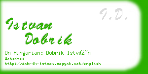 istvan dobrik business card